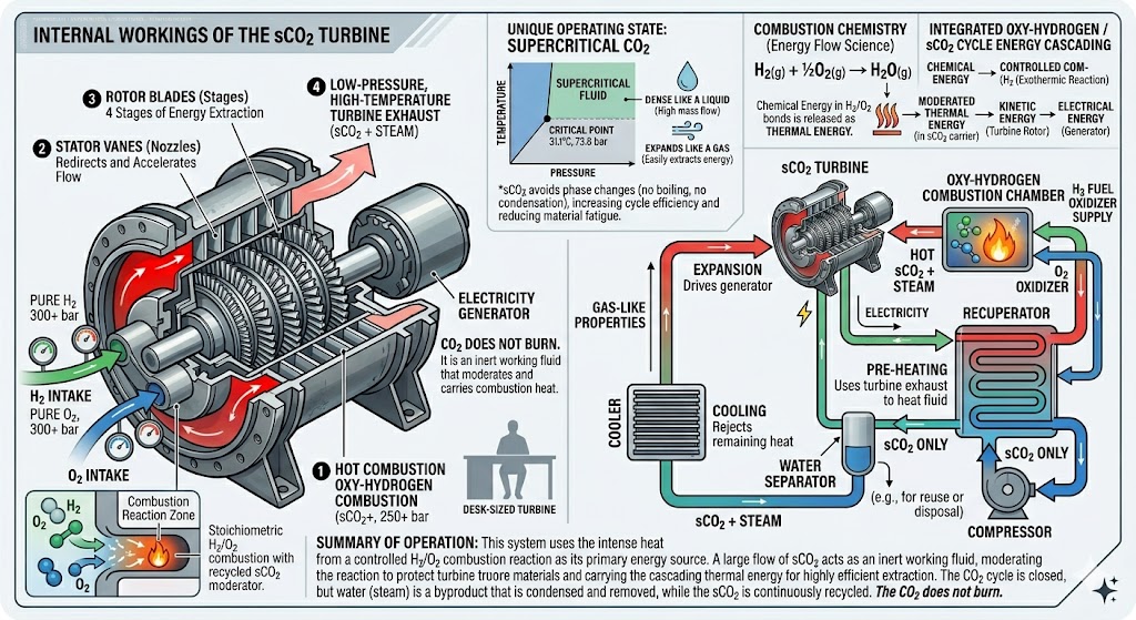 sCO2 Oxy-Hydrogen Combustion Science